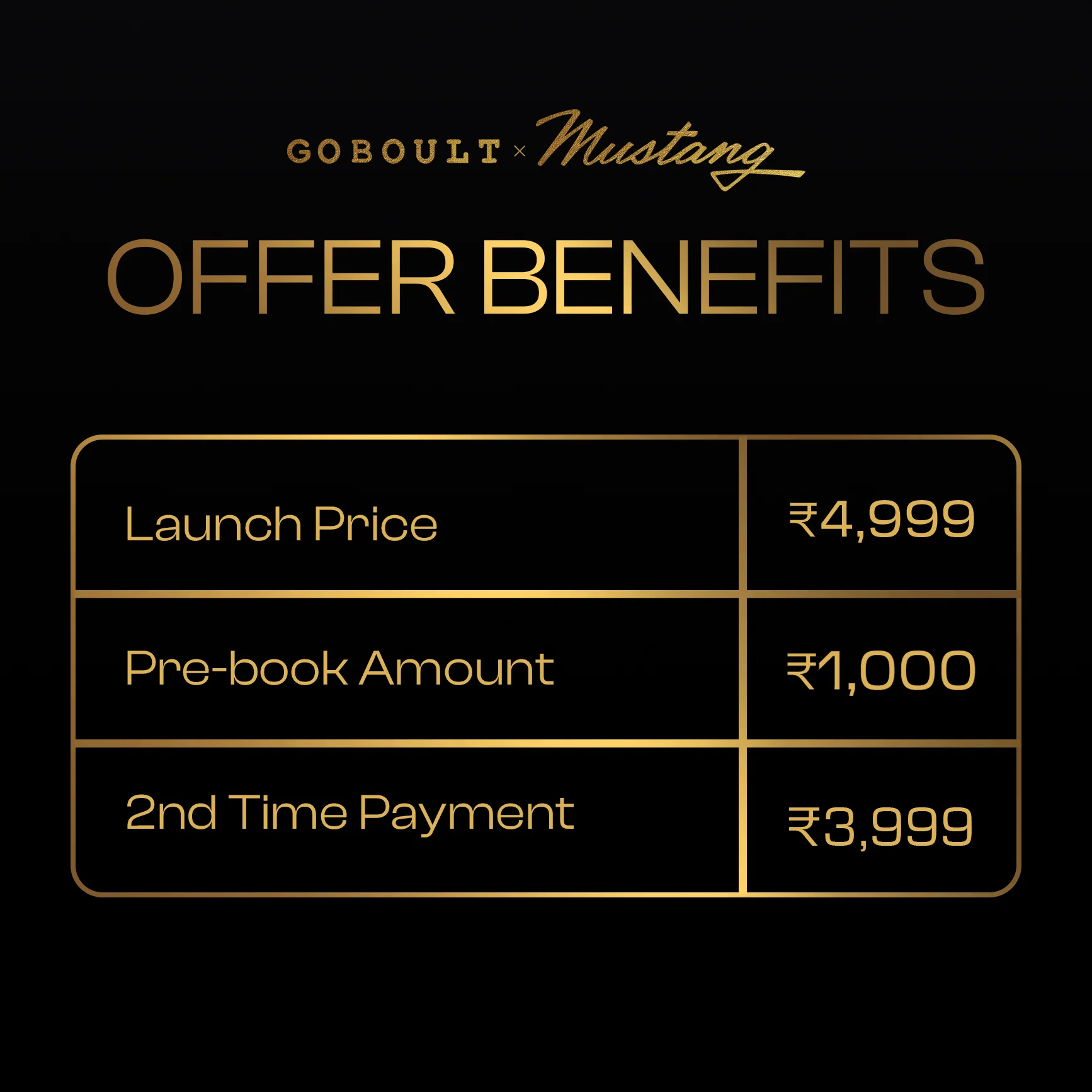 GoBoult Priority Access | Mustang Stallion Nitro Black - Image 2